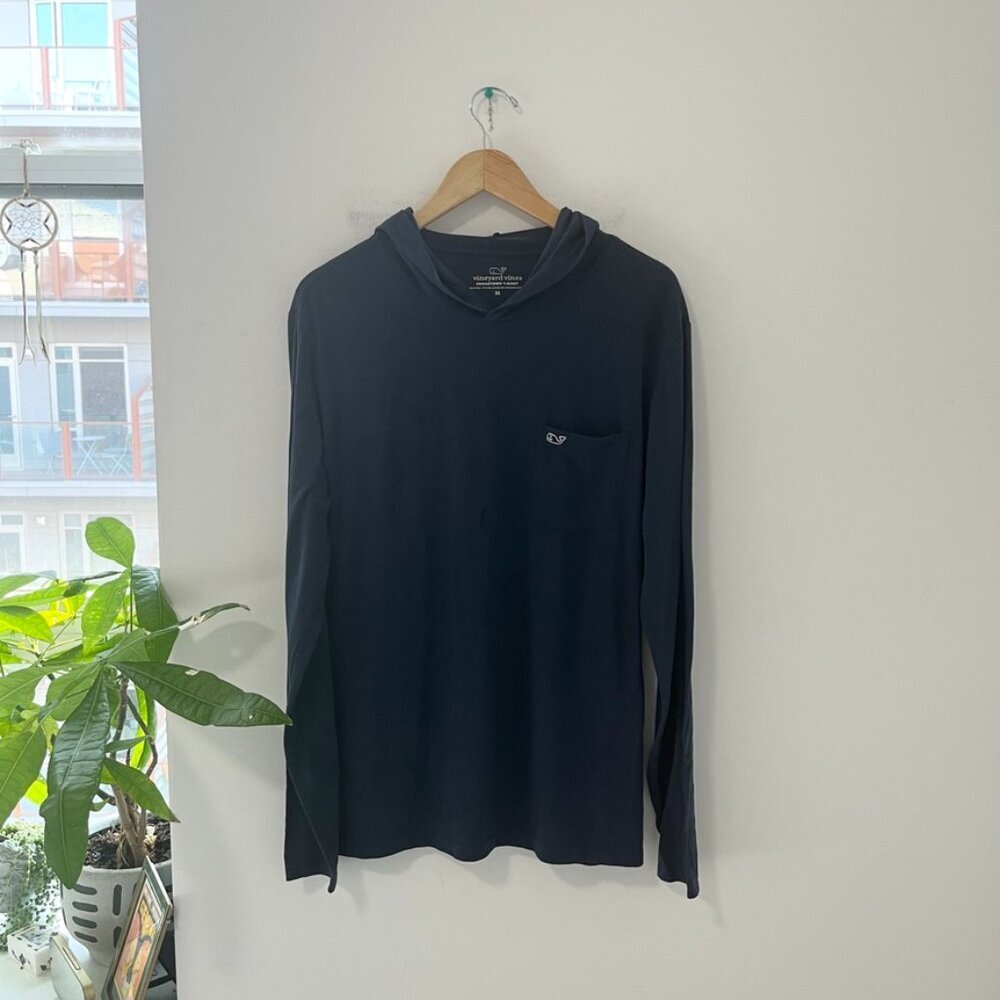 Vineyard Vines Men's Dark Blue Edgartown Hoodie Sweatshirt Size Medium
